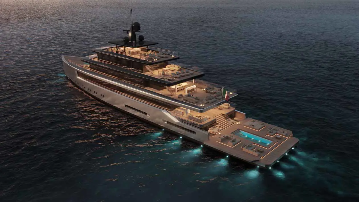 70mt Milano di Tankoa Yachts. Rendering: Copyright © Tankoa Yachts 