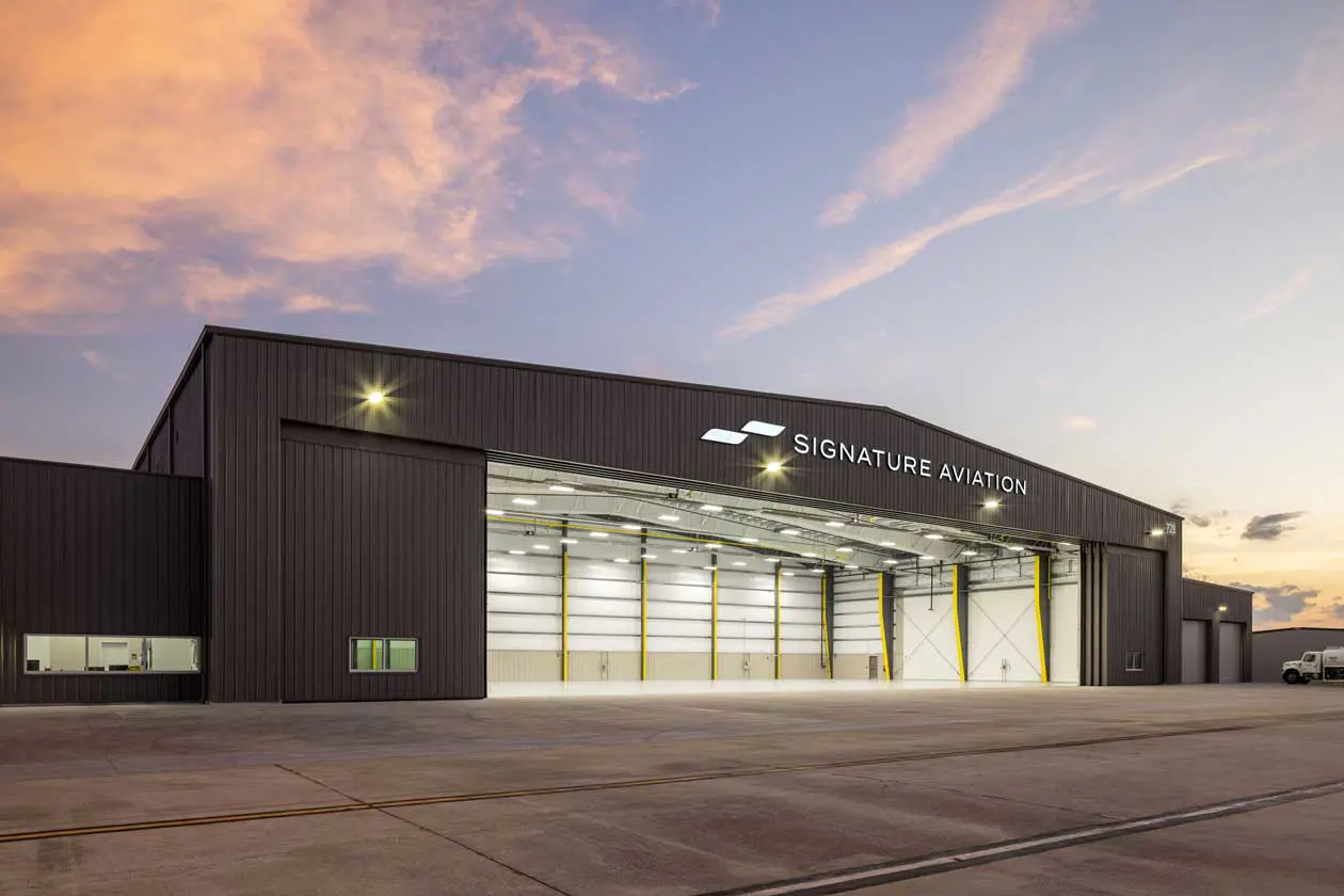 Signature Aviation Hangar Space nel nuovo terminal di Savannah Copyright © Signature Aviation