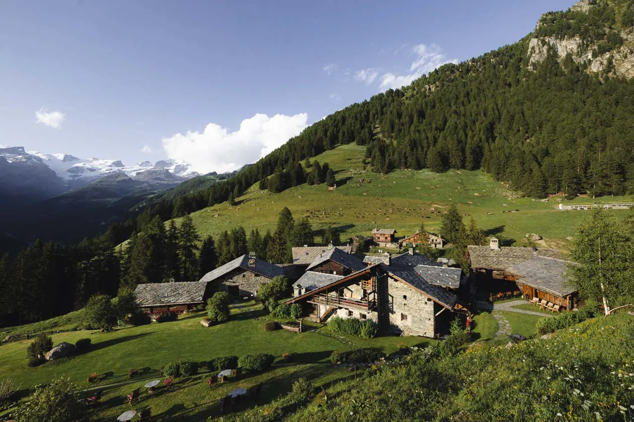 Hotellerie de Mascognaz, villaggio Walser, Val d’Ayas Foto: Copyright © Gruppo Azimut|Benetti