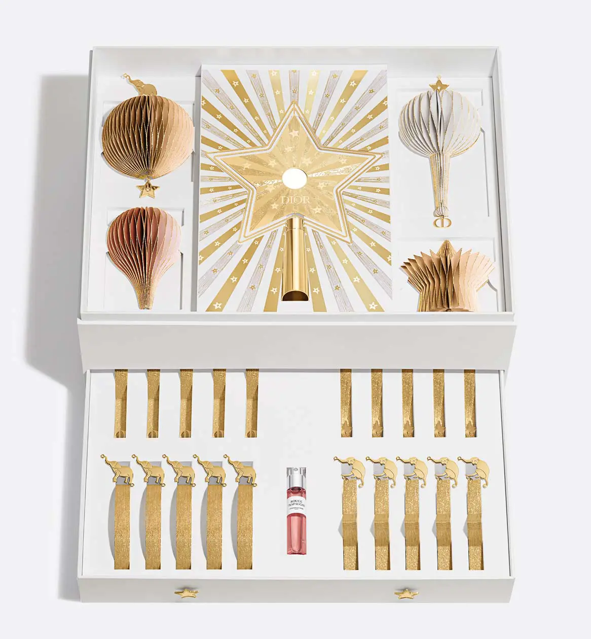 Set Dior decorazioni albero di Natale Foto: Copyright © Dior-LVMH