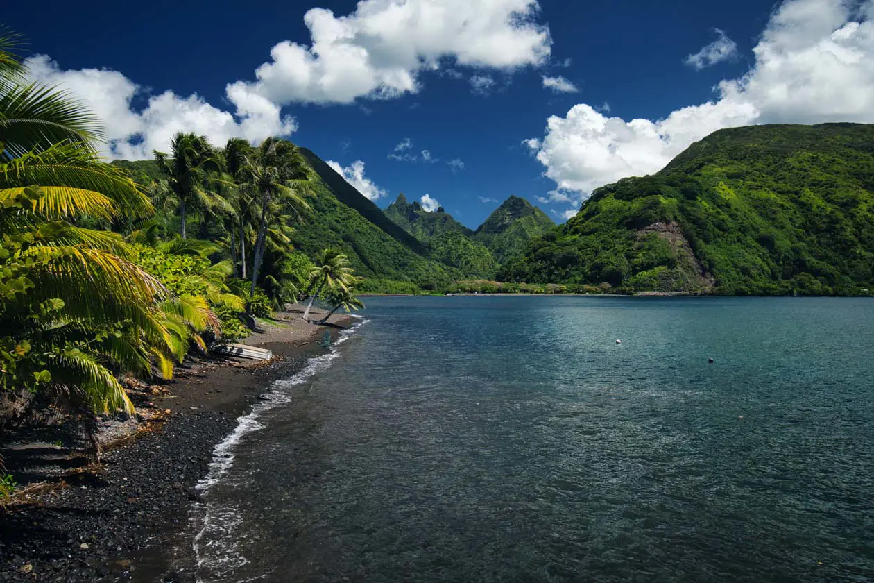Tahiti, Plage Tautira paysage Foto: Copyright © Tahiti Tourisme - Kristiyan Markov