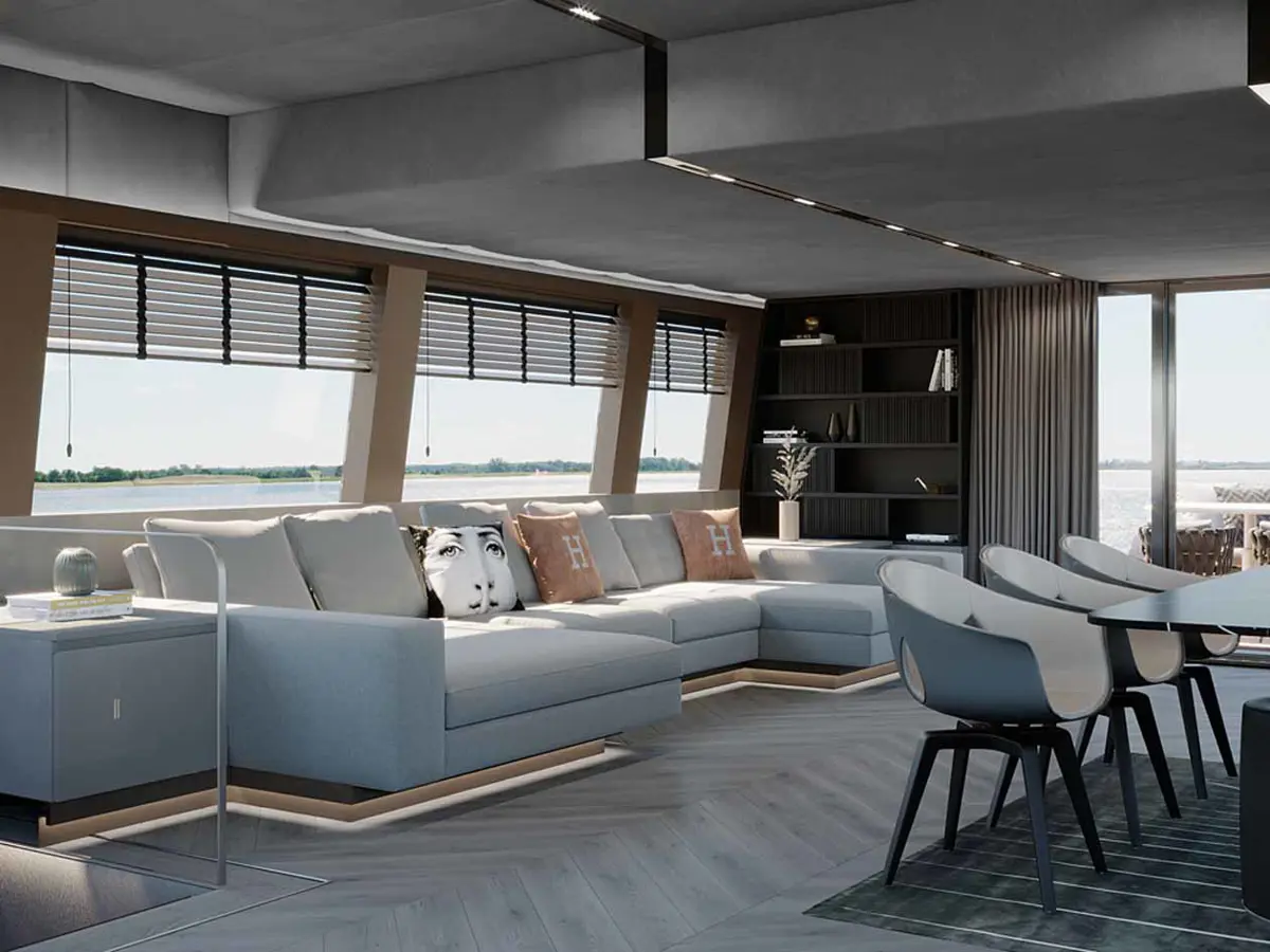 nuovo modello ibrido di Silent-Yachts