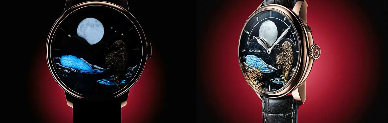 Perpetual Moon “Year of the Tiger” - Felino d'acqua e d'oro