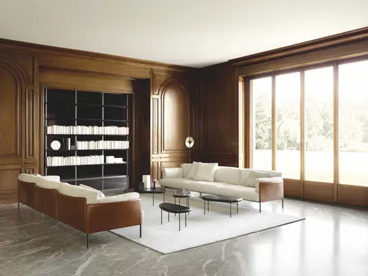 La nuova zona living di Living Divani dalla sofisticata unicità