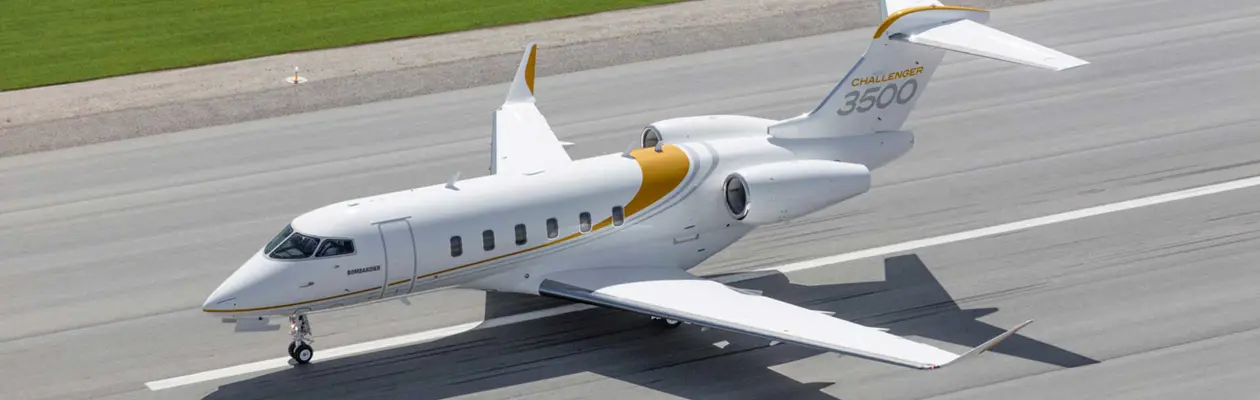 Millesimo jet super-midsize Challenger 3500 per Bombardier
