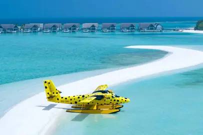 In volo verso il Four Seasons Resort Maldives a Landaa Giraavaru