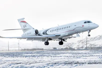 Il Falcon 6X di Dassault Aviation completa con successo le prove di immersione a freddo