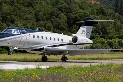 Gulfstream G280 autorizzato per voli presso l'aeroporto di Saint-Tropez