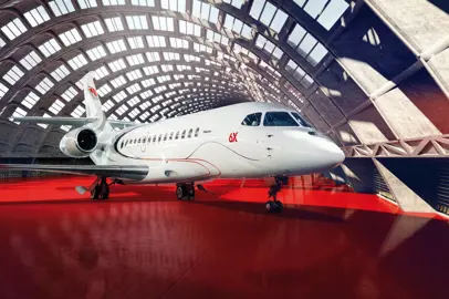 Il nuovo Falcon 6X di Dassault presentato al Dubai Air Show