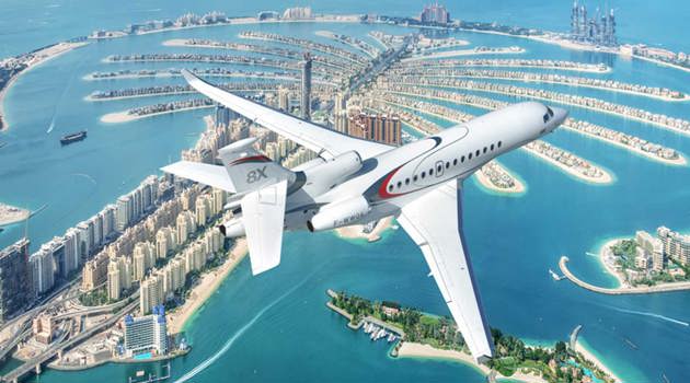 Dassault presenta il Falcon 8X al MEBAA 2022 di Dubai