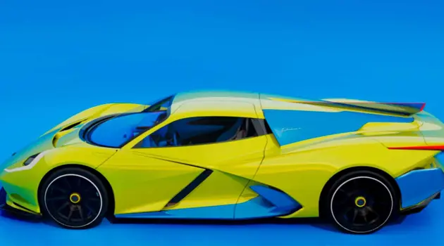 Automobili Estrema: la prima hypercar Fulminea con livrea giallo blu