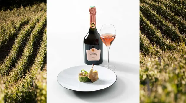 Il millesimato 2011 del Comtes de Champagne Rosé di Taittinger