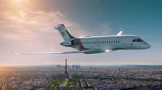 Dassault: un modello di cabina su larga scala per il più grande business jet