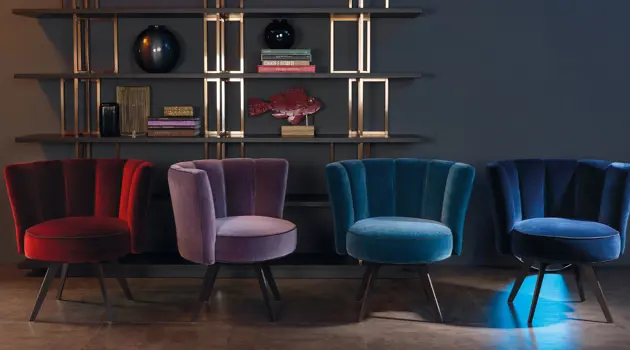 Diva di Borzalino: la poltrona dal design avvolgente