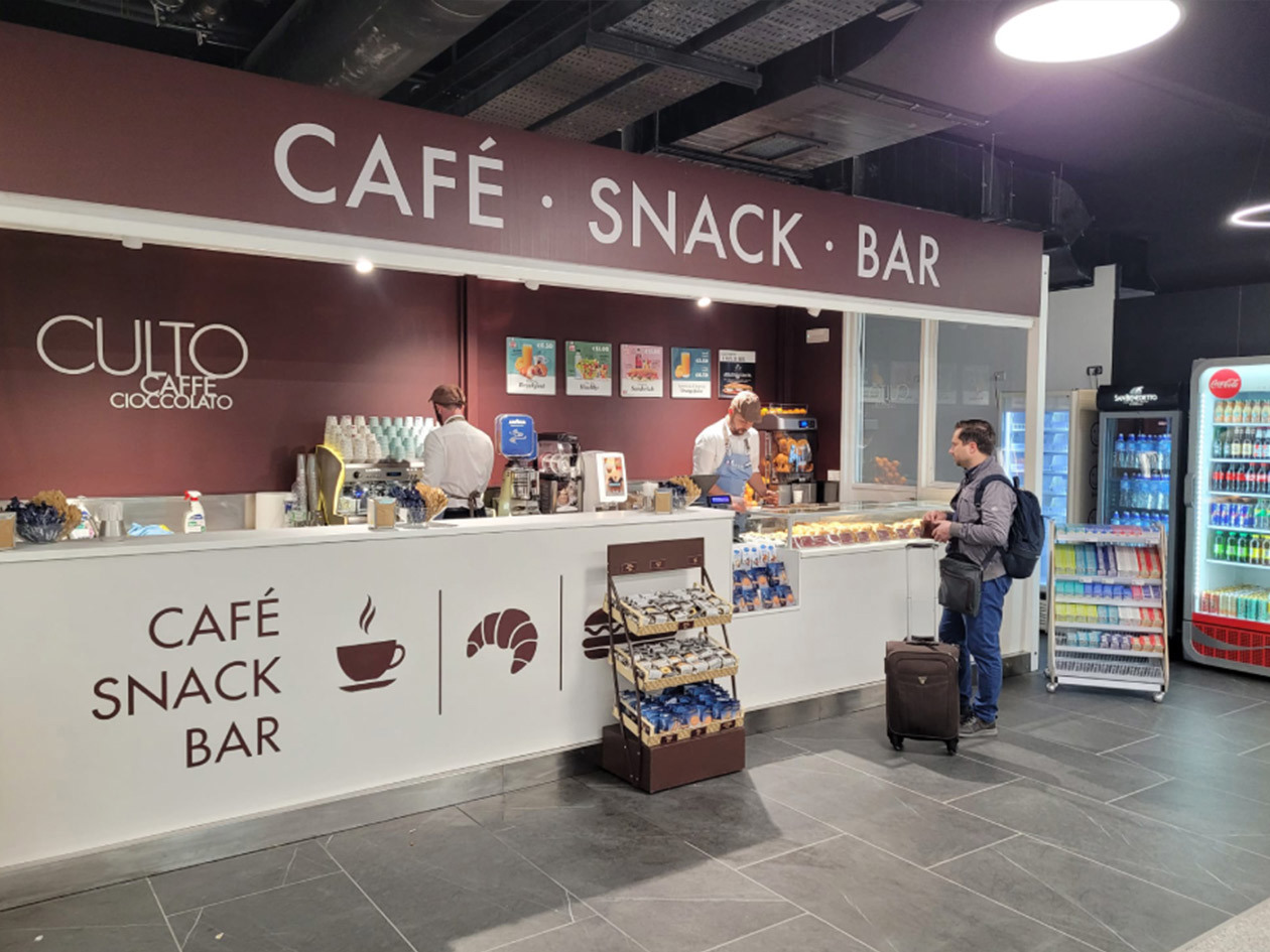 Culto Caffè all'aeroporto di Fiumicino. Foto: © Ufficio Stampa Lagardere Travel Retail