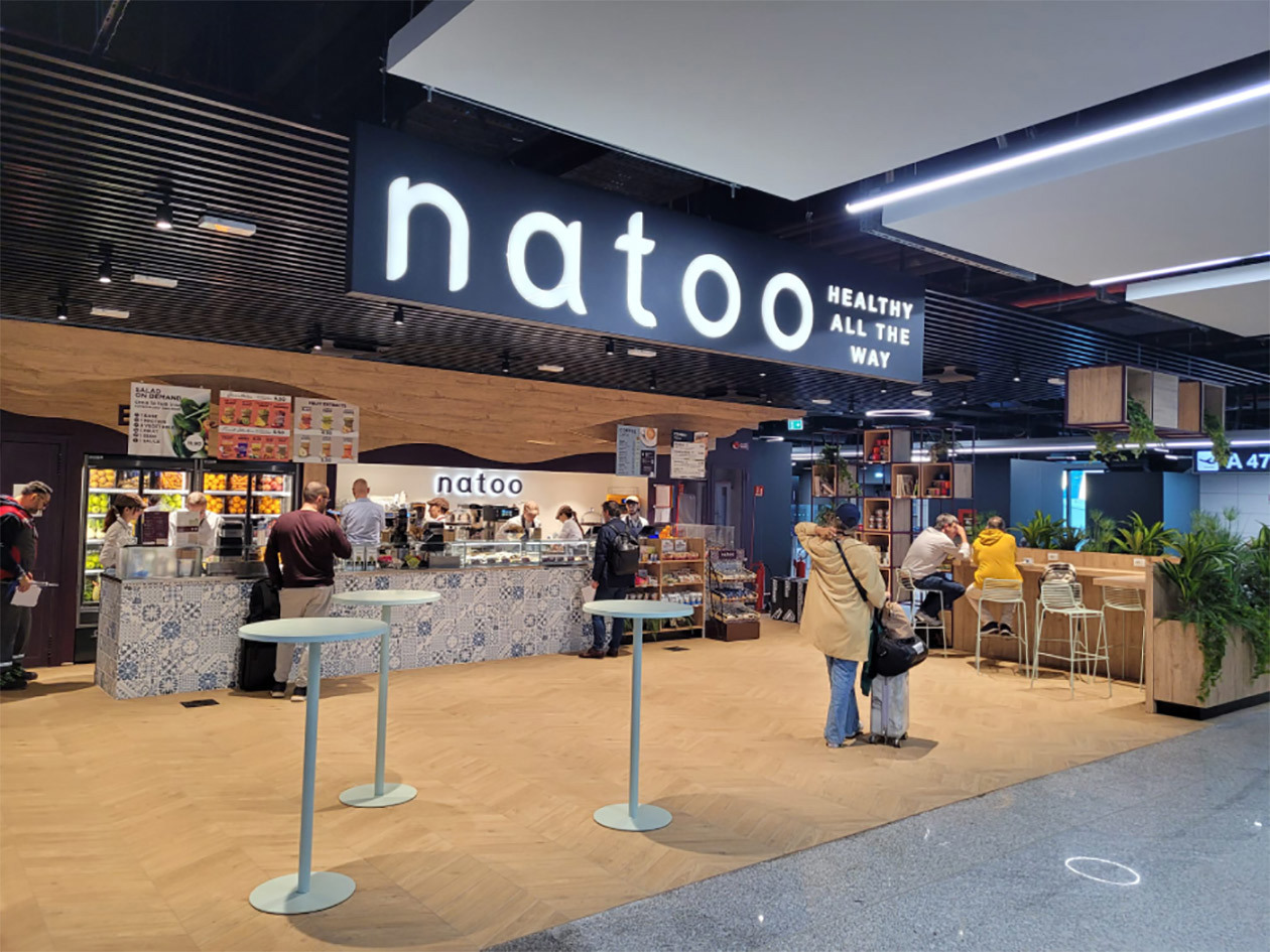 Natoo - Healthy All the Way all'aeroporto di Fiumicino. Foto: © Ufficio Stampa Lagardere Travel Retail