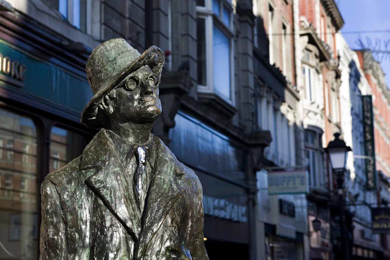 James Joyce statue, North Earl Street, Dublin city