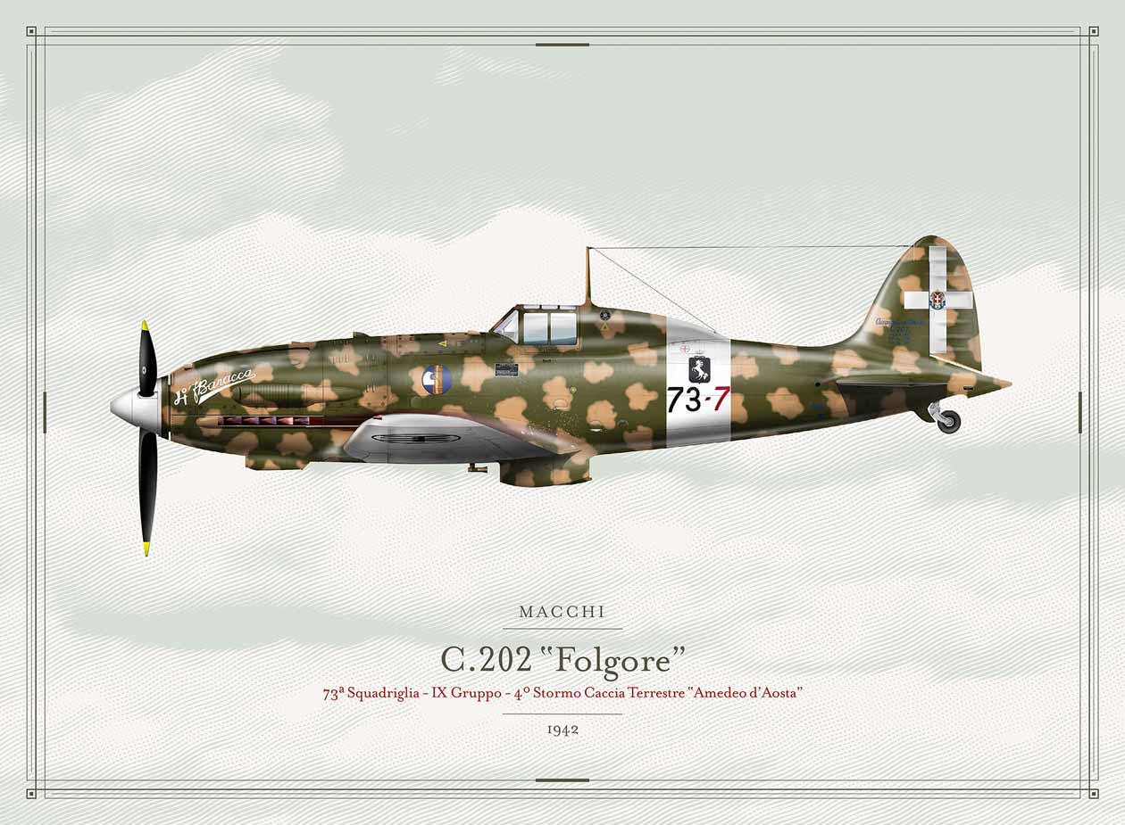 C.202 ”Folgore” Litografia Copyright © Aeronautica Militare