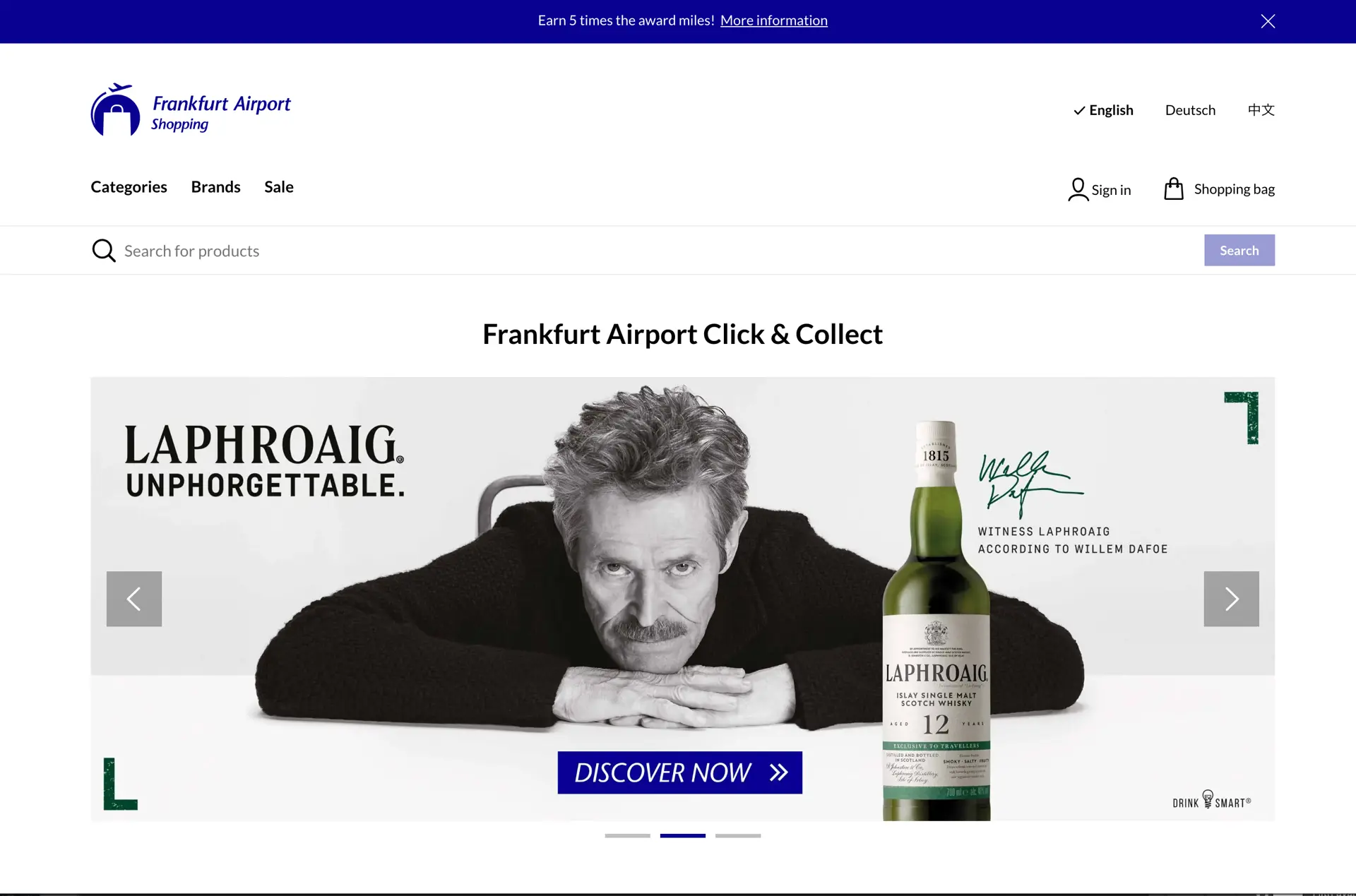 Frankfurt Airport website Copyright © Frankfurt Airport