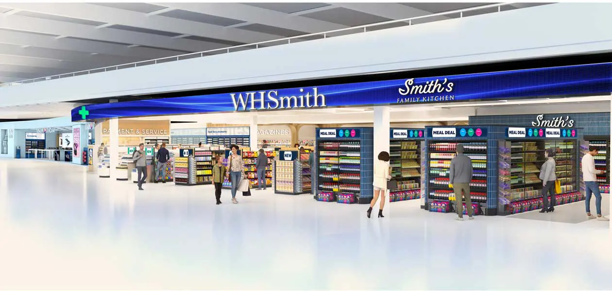 WHSmith all'aeroporto di Londra Heathrow Copyright © Heathrow Airports Limited