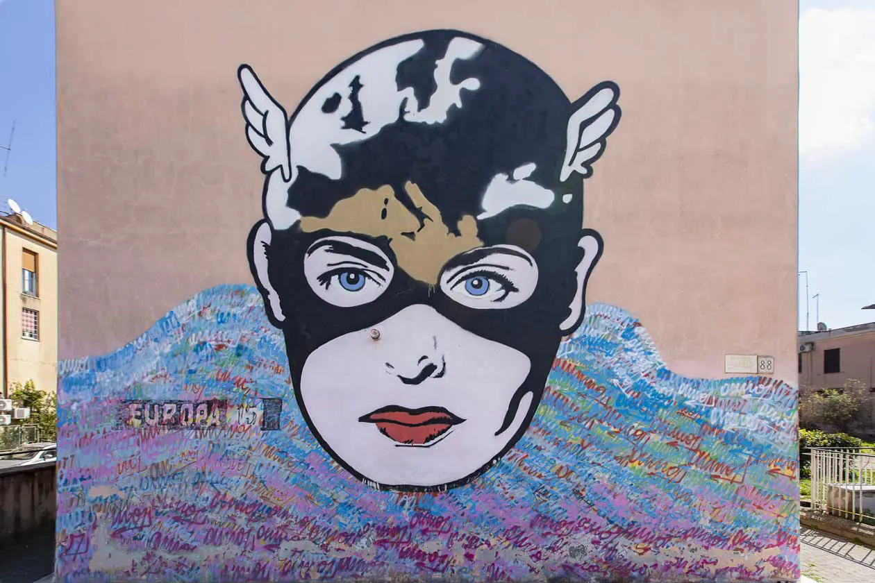“Europa15” di Omino71 "Roma, guida errante nella bellezza nascosta" di Carlo Coronati - Piazzale di Porta Pia a Roma - Foto di Filippo Pompili. © Edizioni il Lupo Press / Elisabetta Castiglioni