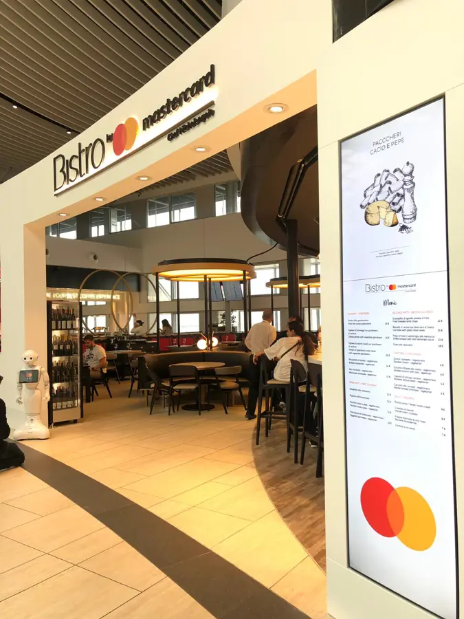 Bistro by Mastercard all’aeroporto di Roma Fiumicino