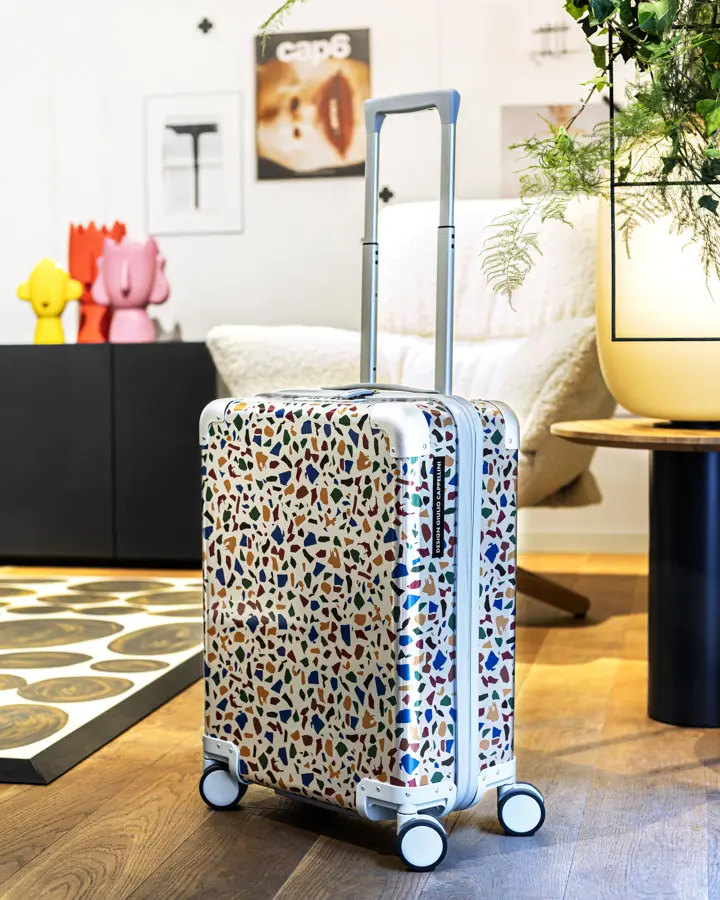 Ciak Roncato trolley by Cappellini. Valigia Terrazzo.