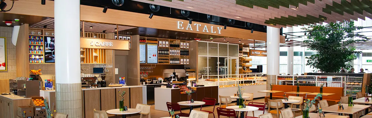 Eataly sbarca all’aeroporto di Amsterdam Schiphol