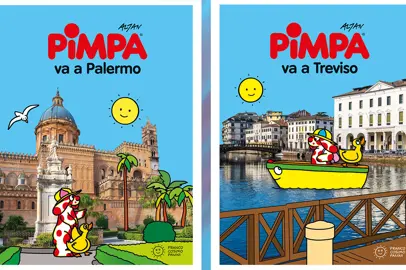 Pimpa va a Palermo e Treviso: due nuove guide-gioco per scoprire le città con i bambini