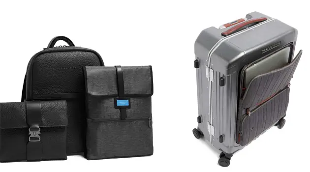 Accessori da viaggio Piquadro: le valigie PQLM e la pelletteria MATERIA