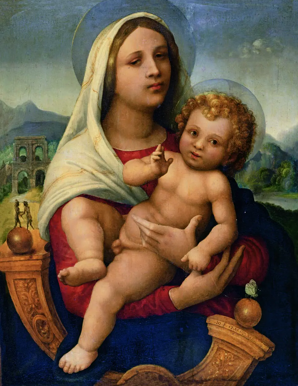 Giovan Francesco Caroto, Madonna con il Bambino (Madonna della farfalla)