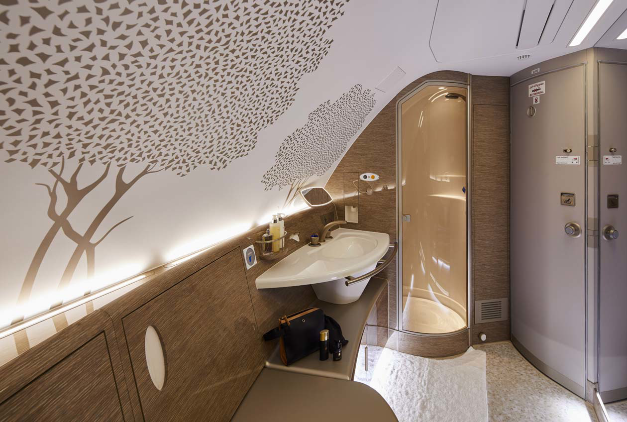 Emirates A380 Shower Spa in First Class