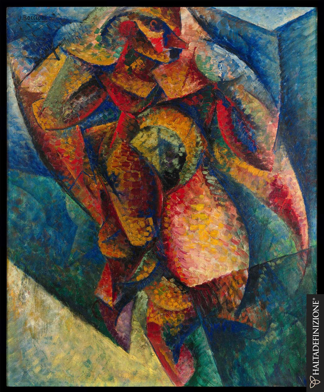 Umberto Boccioni -  Corpo umano (Dinamismo)