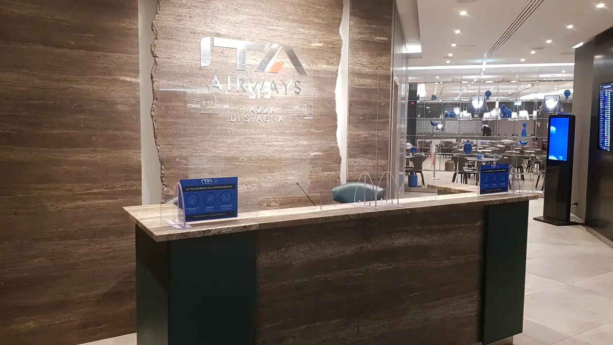 Lounge “Piazza di Spagna” di ITA Airways a Roma Fiumicino