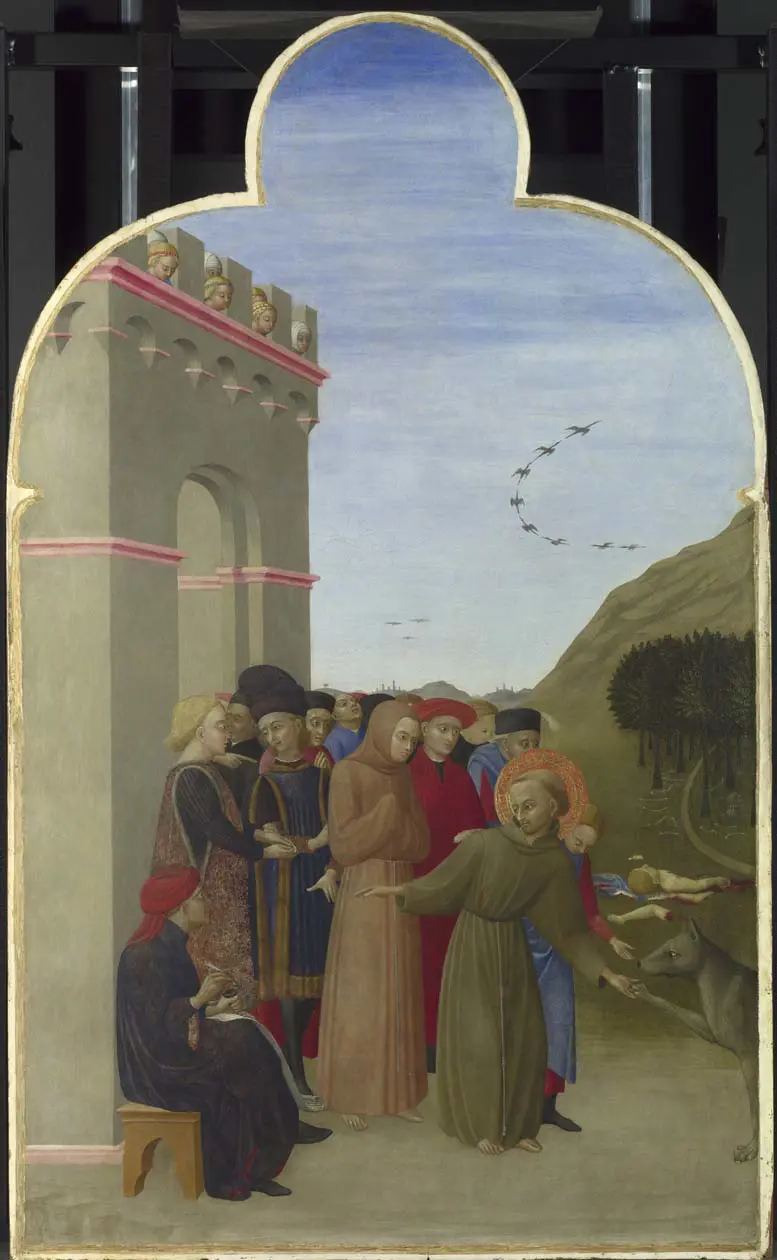 Sassetta Pala di San Sepolcro (1437-44)Tempera all'uovo su pioppo - 87 × 52,4 cm Foto ad uso editoriale Copyright © The National Gallery, Londra