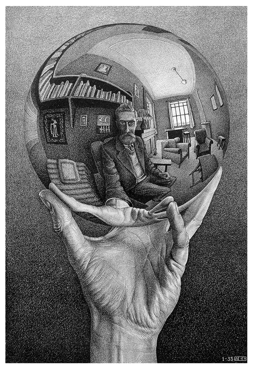 Maurits Cornelis Escher Mano con sfera riflettente, 1935