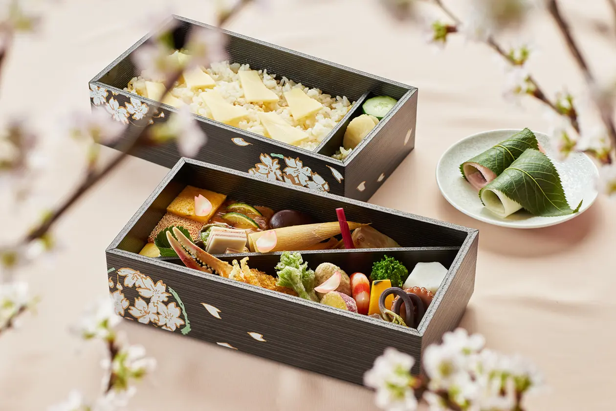 Scatola bento per lo hanami del Gajoen Tokyo