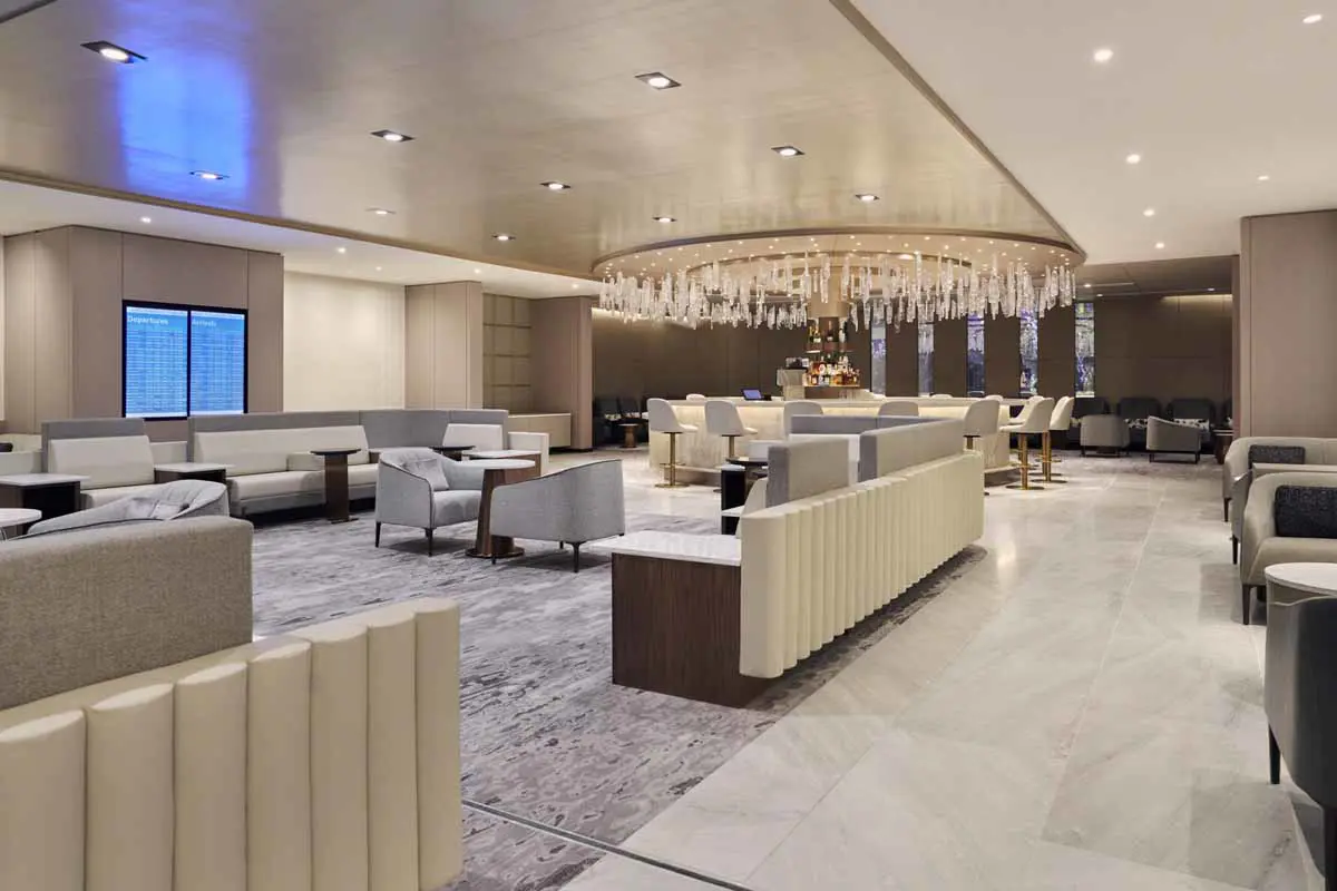 Chelsea Lounge, American Airlines e British Airways al T8 del JFK di New York. © American Airlines