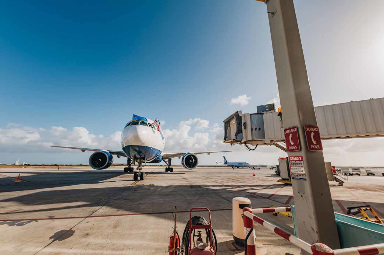 BA arrives in Aruba - credit ARTN photography.