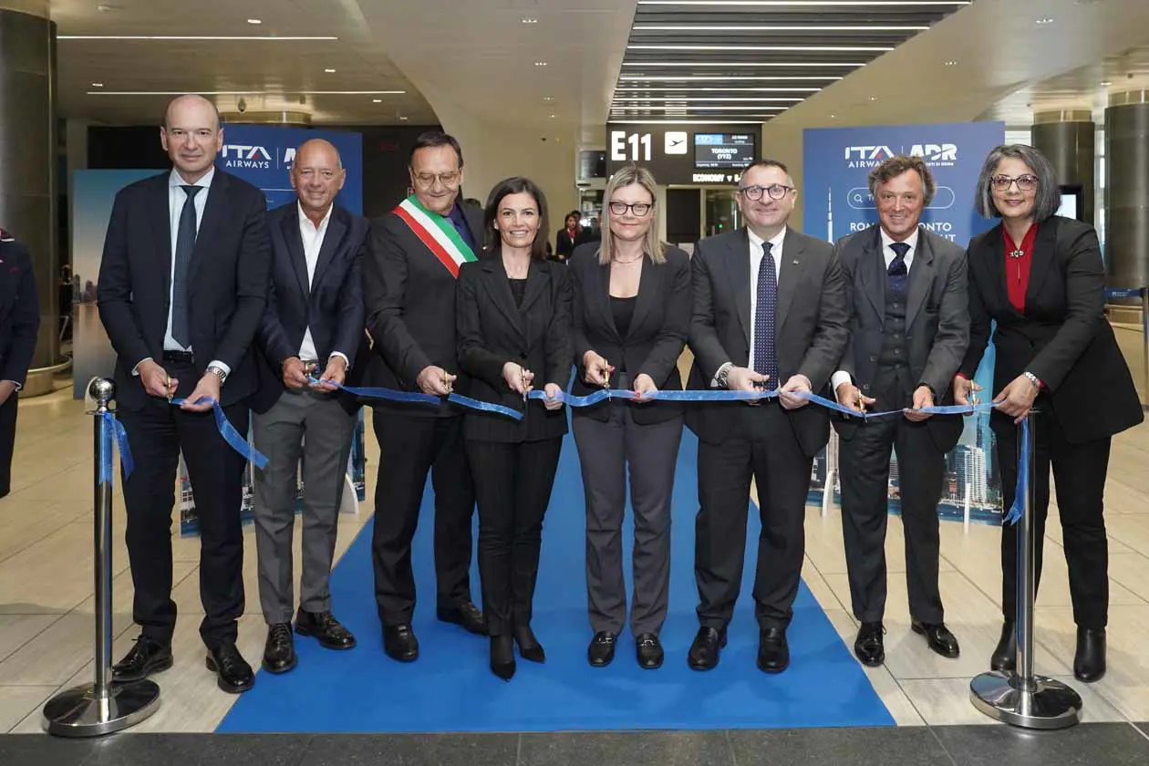 Inaugurazione a Fiumicino del volo Roma-Toronto Copyright © Adr/ ITA Airways