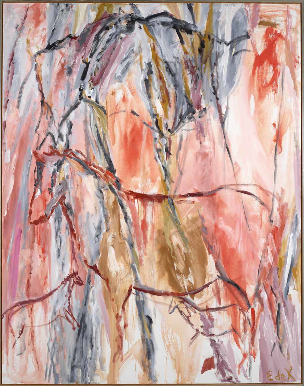 Elaine de Kooning, "Stalactite Wall", 1987