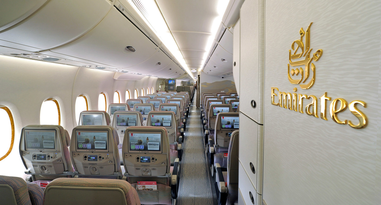 Airbus A380 di Emirates. Copyright © Ufficio Stampa Emirates Airlines / The Emirates Group