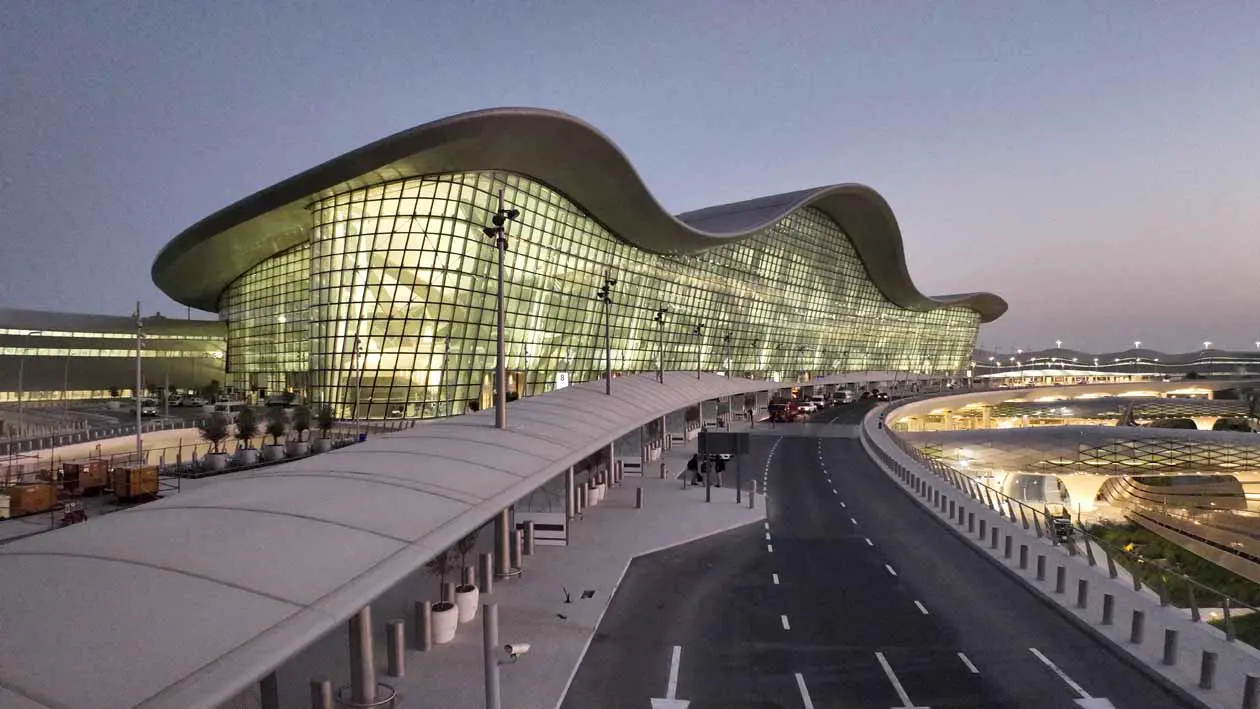 Zayed International Airport, Terminal A, Abu Dhabi.&nbsp;Copyright © Abu Dhabi Airports