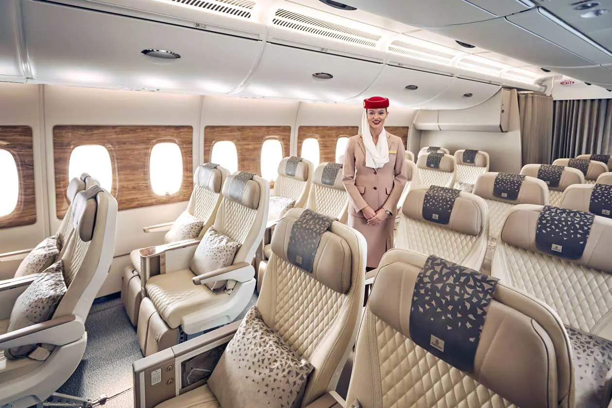Premium Economy Class di Emirates Copyright © Emirates Airlines / The Emirates Group