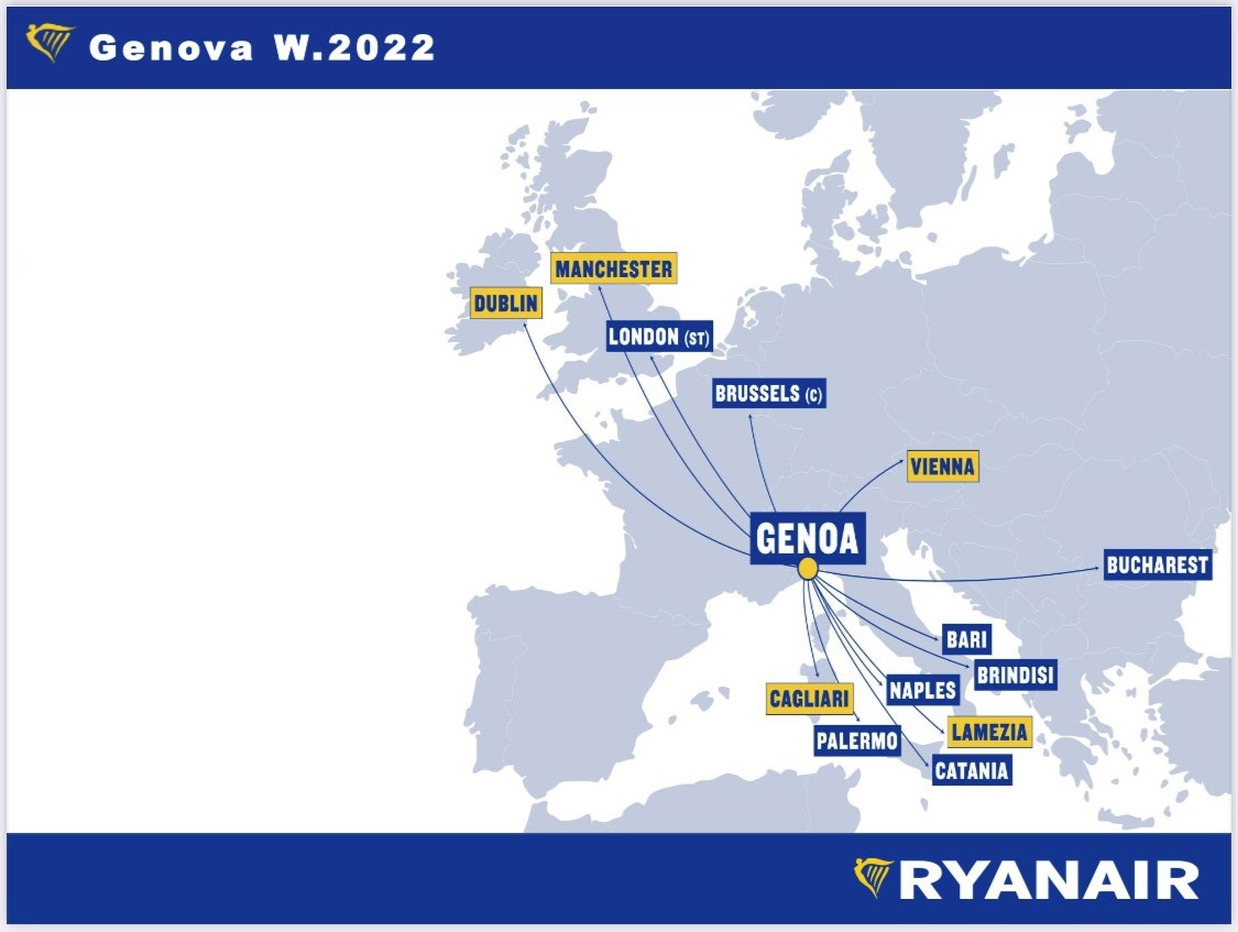 Voli Ryanair da e per Genova