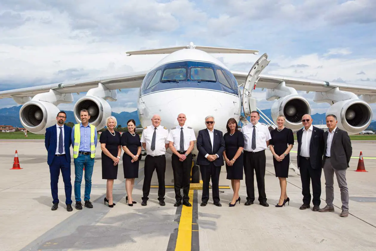 volo BAe146-100 decollato da BGY Airport