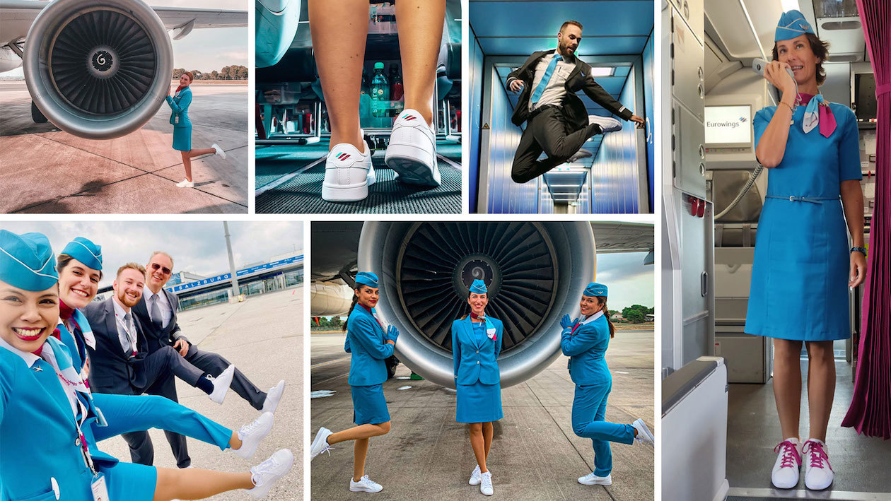 Eurowings "compagnia aerea sneaker". Copyright © Eurowings.