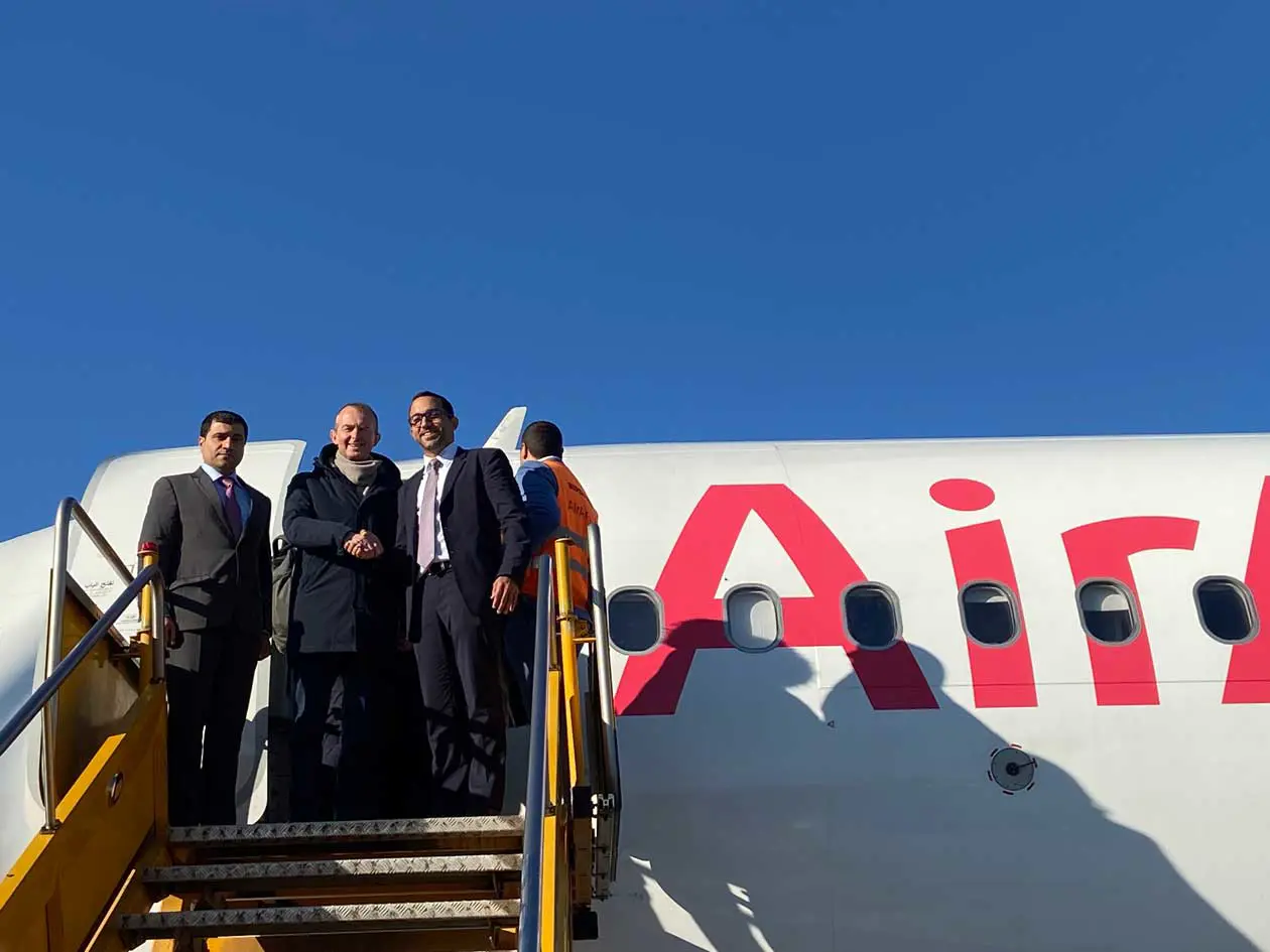 Air Arabia sulla pista dell'aeroporto di Milano Bergamo. Foto: Copyright © Avion Tourism Magazine.