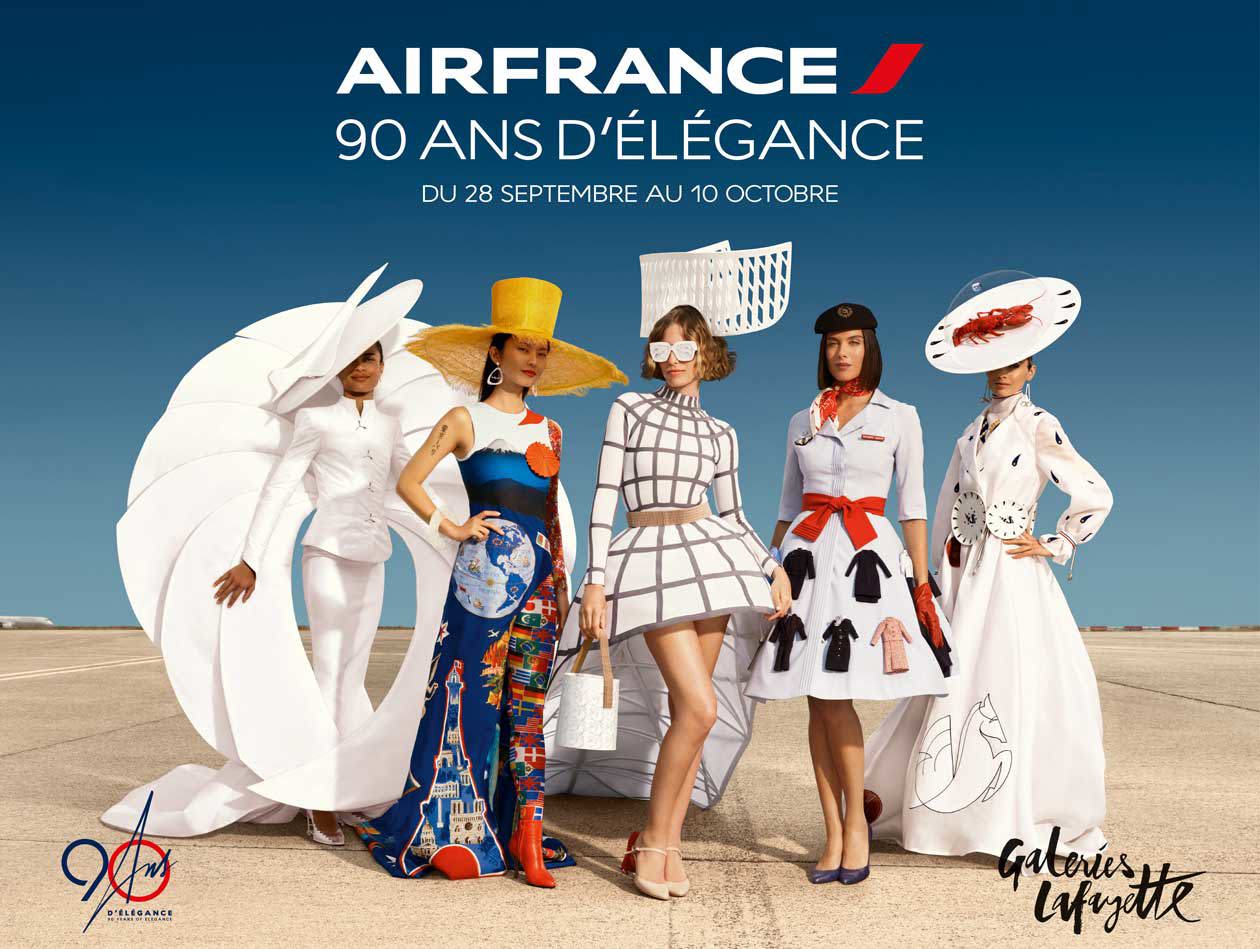 Air France festeggia 90 anni di eleganza. Copyright © Air France