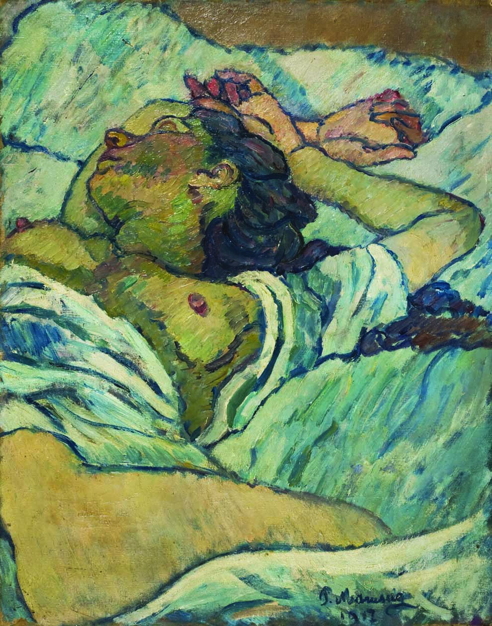 Piero Marussig. Donna che dorme, 1917.